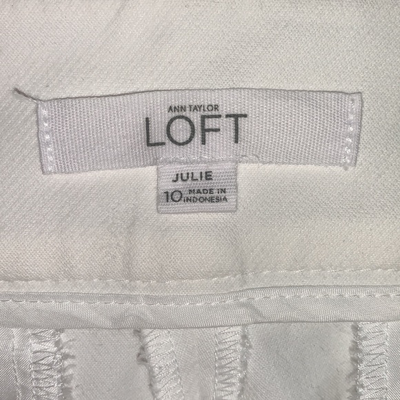 LOFT Julie White Pants Size 10 - Picture 5 of 9